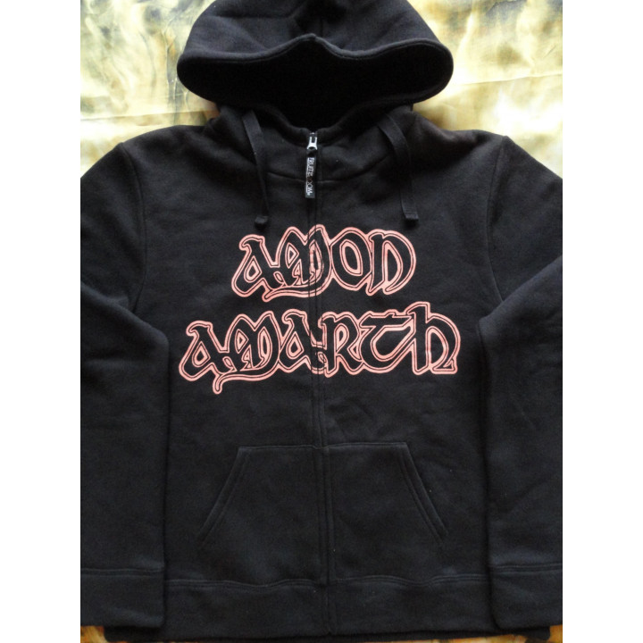 AMON AMARTH SURTUR RISING ORIGINAL OFFICIAL ZIPPER HOODIE GIRLS WOMEN 