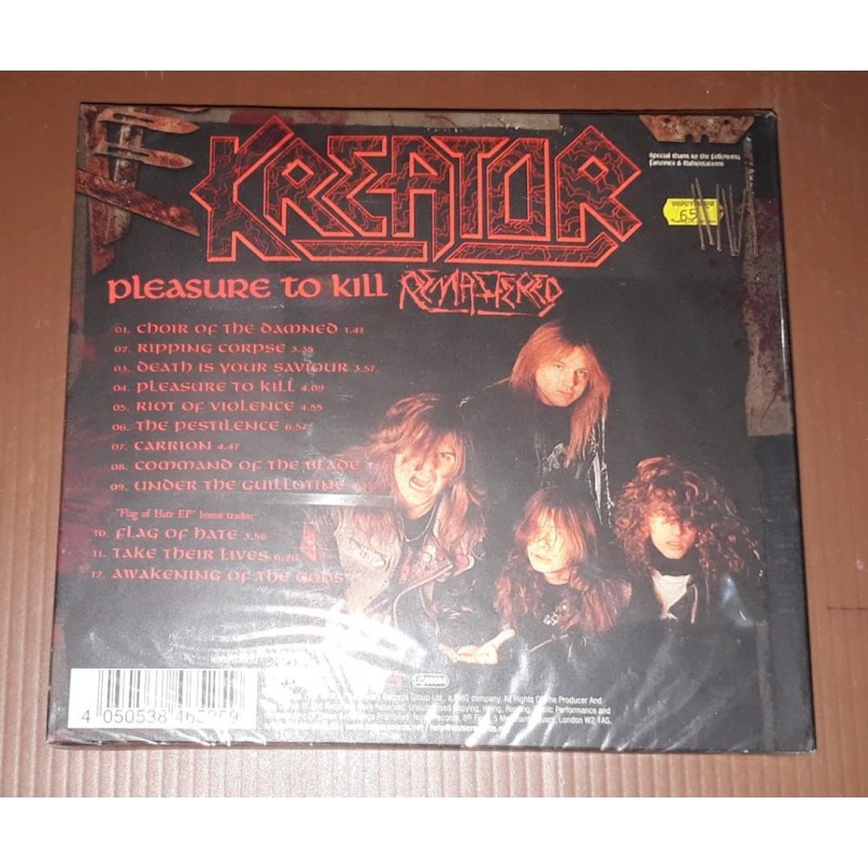 KREATOR Pleasure To Kill + EP Flag of Hate DIGIBOOK Re-release