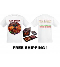 IRON MAIDEN Nights Of The Dead Legacy Of The Beast Live In Mexico 2CD + T-SHIRT Free Shipping 