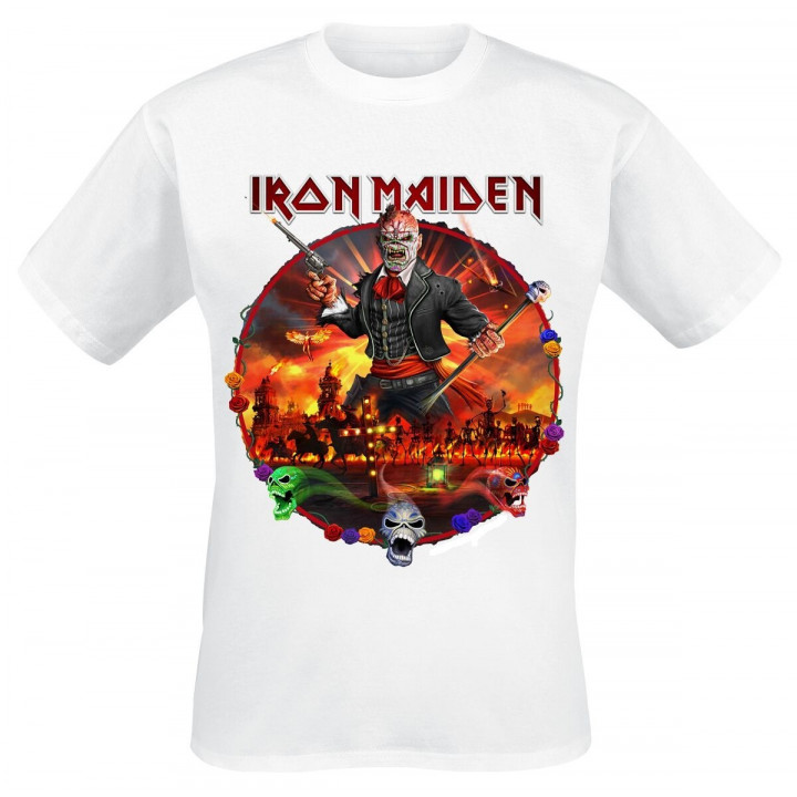 Iron Maiden Nights Of The Dead Legacy Of The Beast Live In Mexico Official T-Shirt Free Shipping !