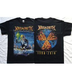 Megadeth Rust in Peace 20th Anniversary 1990 - 2010 Official T-Shirt Twentieth Anniversary Rust in Peace 