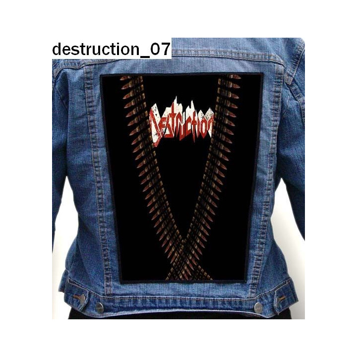 Destruction Backpatch Giant Back Patch Rückenaufnäher Aufnäher 