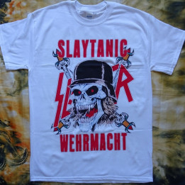 Slayer Slaytanic Wehrmacht Free Shipping Thrash Metal Band Retro 1988 White New T-Shirt