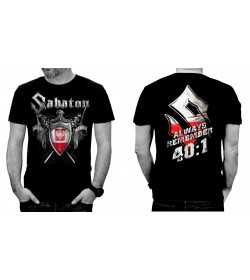 SABATON Official T-Shirt 40:1 ALWAYS REMEMBER Official Merchandise Sabaton