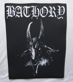 BATHORY GOAT BACKPATCH BLACK METAL 666  RÜCKENAUFNÄHER Giant Back Patch Aufnäher Ltd