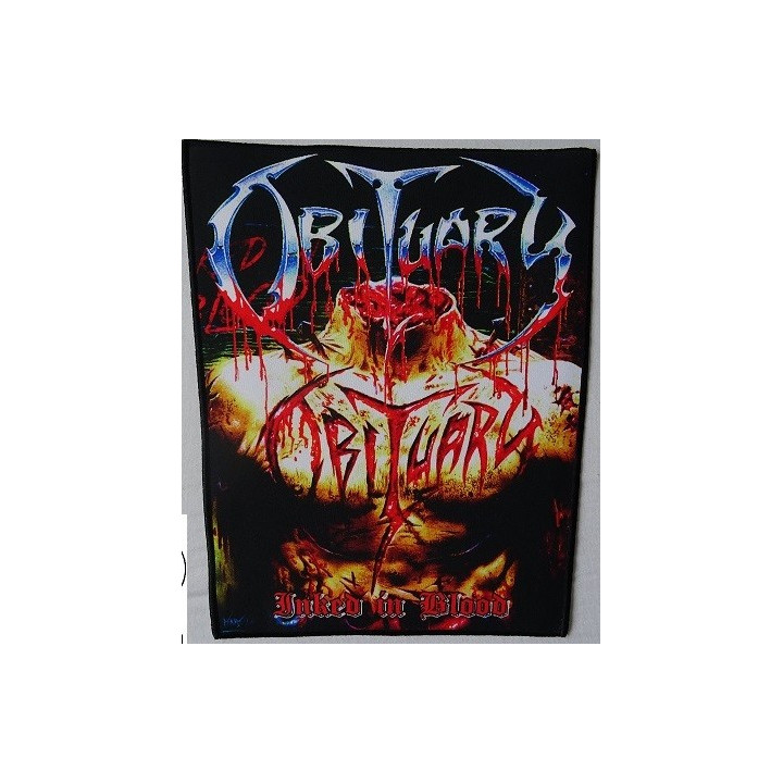 OBITUARY Inked in Blood Backpatch Giant Back Patch Rückenaufnäher Aufnäher
