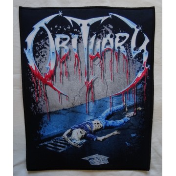 OBITUARY Slowly We Rot Backpatch Death Metal Giant Back Patch Rückenaufnäher Aufnäher