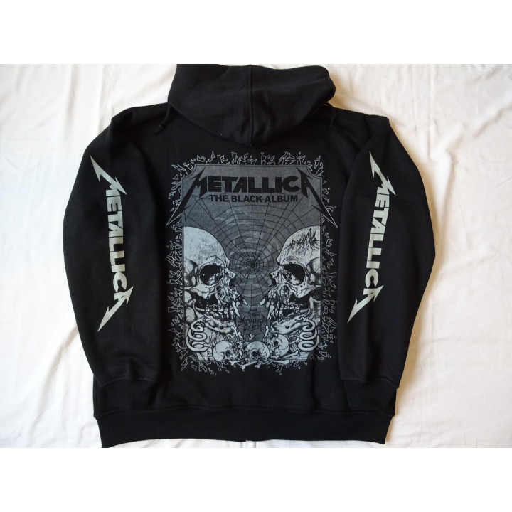 METALLICA Black Album Enter Sandman OFFICIAL ORIGINAL HOODIE ZIPPER