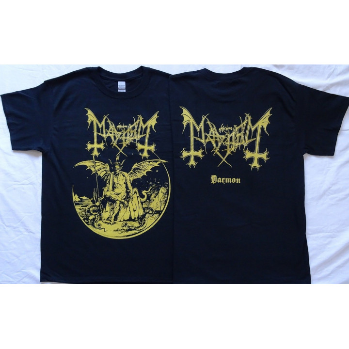 Mayhem Daemon Gold Official T-Shirt Ltd Official Merchandise