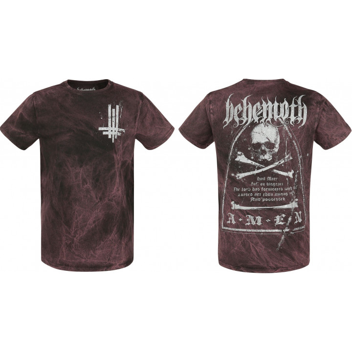 Behemoth Official Amen T-Shirt Unholy Black Metal Furor Divinus New Official Kings Road Merch