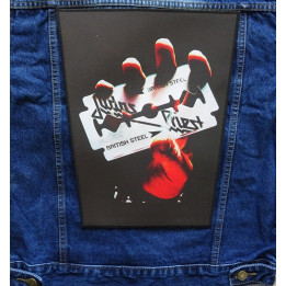 Judas Priest British Steel Backpatch Giant Back Patch Rückenaufnäher Aufnäher 