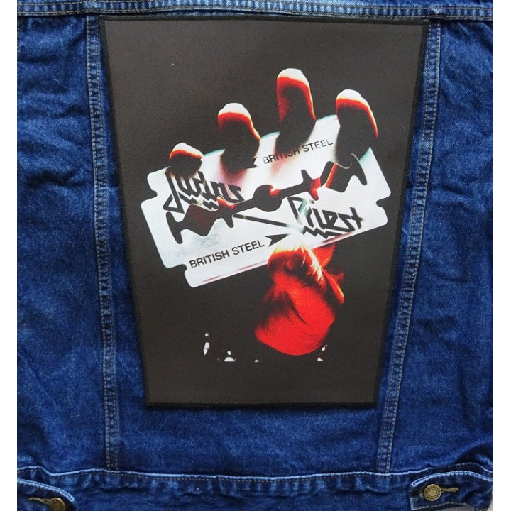 Judas Priest British Steel Backpatch Giant Back Patch Rückenaufnäher Aufnäher 