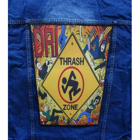 D.R.I. DRI Thrash Zone Dirty Rotten Imbeciles Backpatch Giant Back Patch Rückenaufnäher Aufnäher 