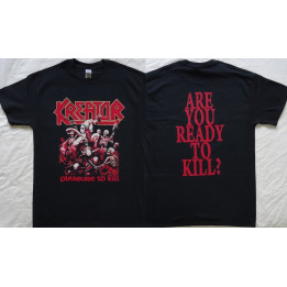 Kreator Pleasure to Kill Official Original T-Shirt Are You Ready To Kill ? Thrash Metal Cult Album
