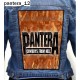 Pantera Backpatch Giant Back Patch Rückenaufnäher Aufnäher