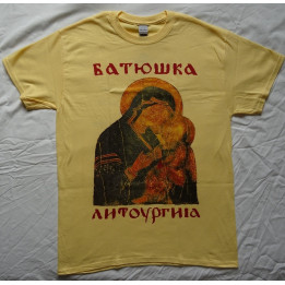 BATUSHKA LITOURGIYA GOLD T-SHIRT BLACK METAL 