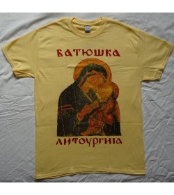 BATUSHKA LITOURGIYA GOLD T-SHIRT BLACK METAL 