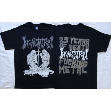 Incantation Deliverance of Horrific Prophecies Free Shipping Official T-Shirt Official Merchandise 25 Years Of Death Fucking Met