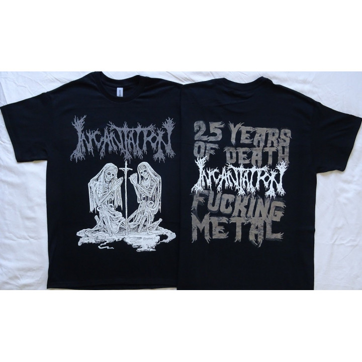 Incantation Deliverance of Horrific Prophecies Free Shipping Official T-Shirt Official Merchandise 25 Years Of Death Fucking Met