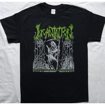 Incantation Reaping The Souls Of Blasphemy Official T-Shirt Official Merchandise Death Fucking Metal
