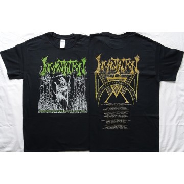 Incantation Reaping The Souls Of Blasphemy Official T-Shirt Siege of The Profane Europe Tour 2019 Death Fucking Metal