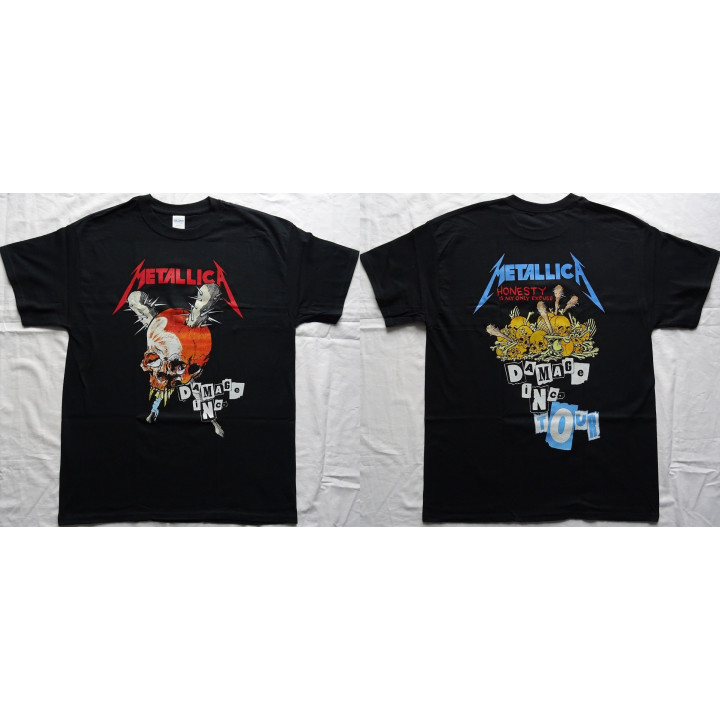  Metallica Damage Inc Tour 1986 Official Merchandise T-Shirt Thrash Metal 