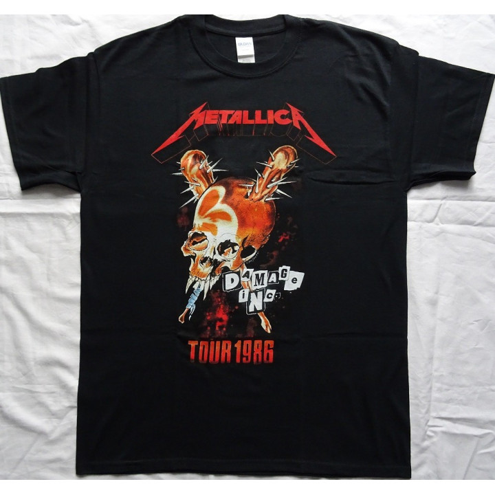 Metallica Damage Inc. 1986 Official Merchandise T-Shirt Thrash Metal 