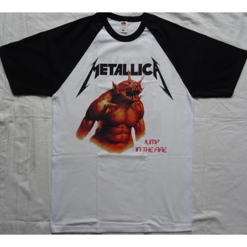 Metallica Jump In The Fire Kill 'Em All Official Original Baseball T-Shirt Classic Thrash Metal