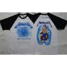 Metallica Ride the Lightning Official Original Baseball T-Shirt Classic Thrash Metal REAL PHOTO ! (NO PHOTO SHOP !)