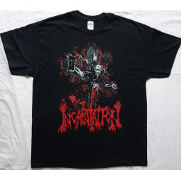Incantation Dirges Of Elysium Emaciated Holy Figure Official T-Shirt Death Fucking Metal