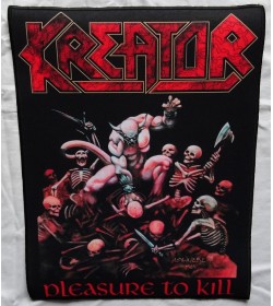 Kreator Pleasure To Kill Old Skull Thrash Metal Back Patch Giant Back Patch Rückenaufnäher Aufnäher