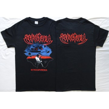 Sepultura Schizophrenia Old Skull 1987 Official Merchandise T-Shirt Thrash Death Metal 