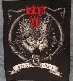 Deströyer 666 Forever Defiant Destroyer 666 Back Patch Rückenaufnäher Aufnäher