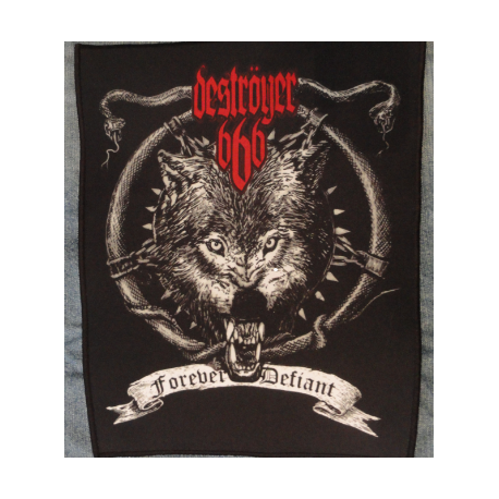 Deströyer 666 Forever Defiant Destroyer 666 Back Patch Rückenaufnäher