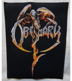 Obituary Logo Florida Death Metal Backpatch Giant Back Patch Rückenaufnäher Aufnäher