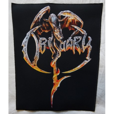 Obituary Logo Florida Death Metal Backpatch Giant Back Patch Rückenaufnäher Aufnäher