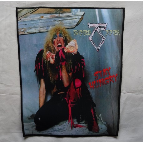 Twisted Sister Backpatch Stay Hungry Giant Back Patch Rückenaufnäher Aufnäher