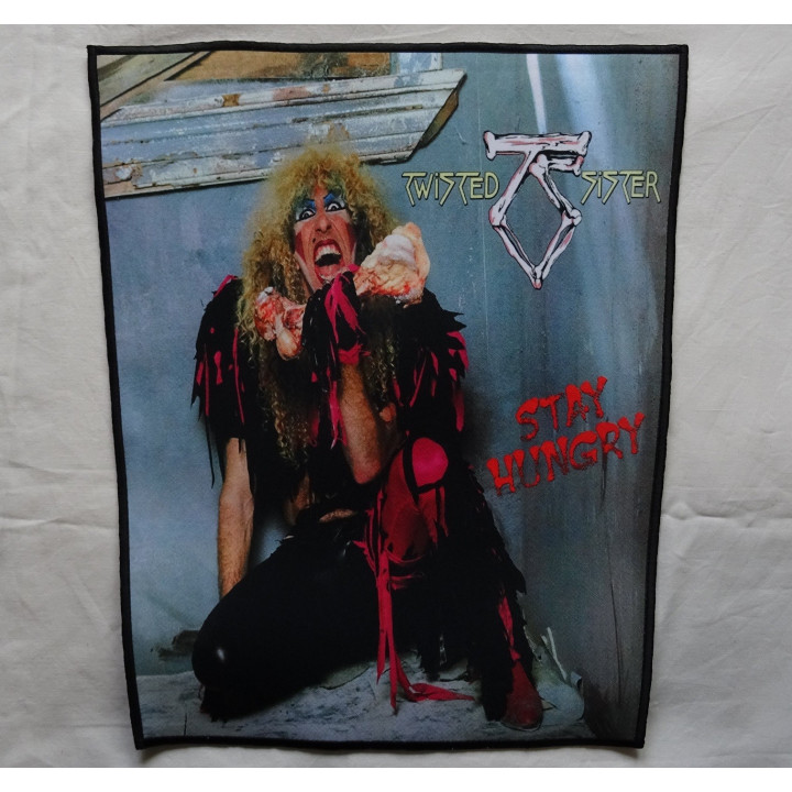 Twisted Sister Backpatch Stay Hungry Giant Back Patch Rückenaufnäher Aufnäher