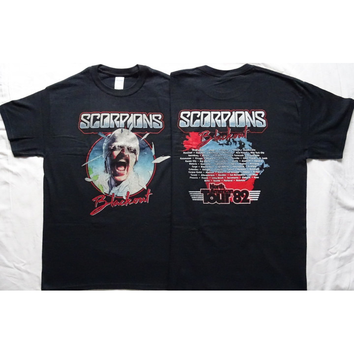 Scorpions Blackout North American Tour 1982 Official Merchandise T-Shirt Heavy Metal Hard Rock