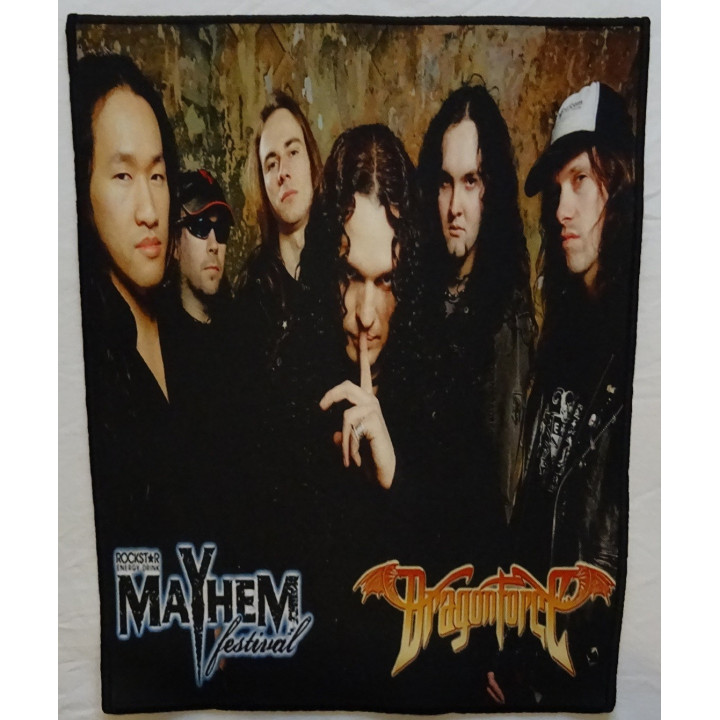 DragonForce Dragon Force Mayhem Festival Backpatch Giant Back Patch Rückenaufnäher Aufnäher
