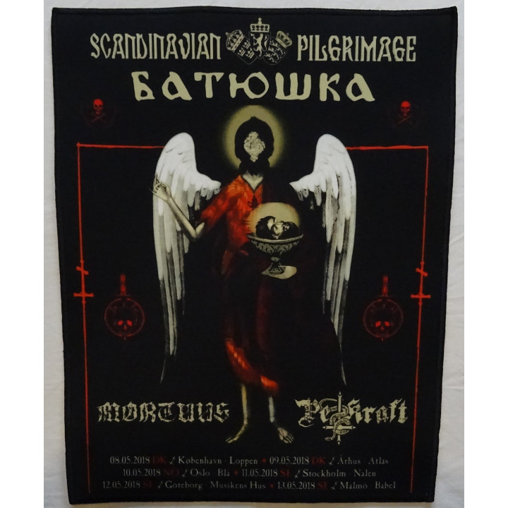 Batushka Scandinavian Litourgiya Pilgrimage Tour 2018 Backpatch Giant Back Patch Rückenaufnäher Aufnäher