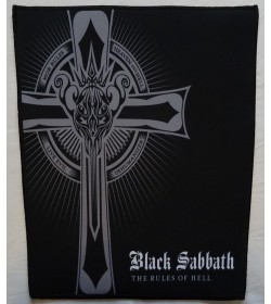 Black Sabbath The Rules Of Hell Backpatch Giant Back Patch Rückenaufnäher Aufnäher