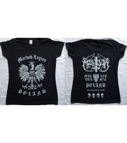 Marduk Legion Poland Official T-Shirt Girly Women Black Fucking Metal 