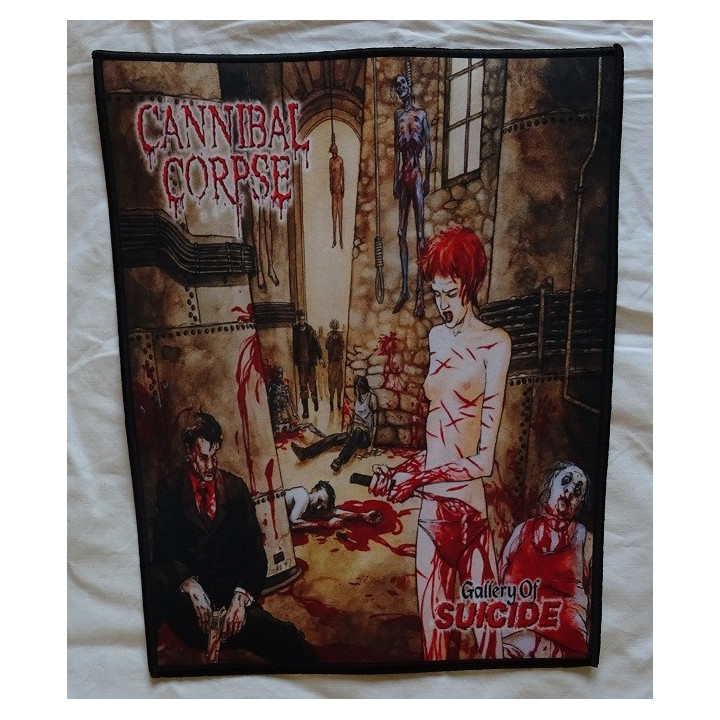 Cannibal Corpse Patch Gallery Of Suicide Backpatch Giant Back Patch Rückenaufnäher Aufnäher