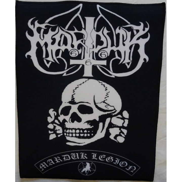 Marduk Legion Backpatch Skull Totenkopf Black Metal Giant Back Patch Rückenaufnäher Aufnäher