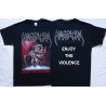 Massacra Official T-Shirt Enjoy The Violence Classic Thrash Death Metal From 1991 Classic Of The Genre