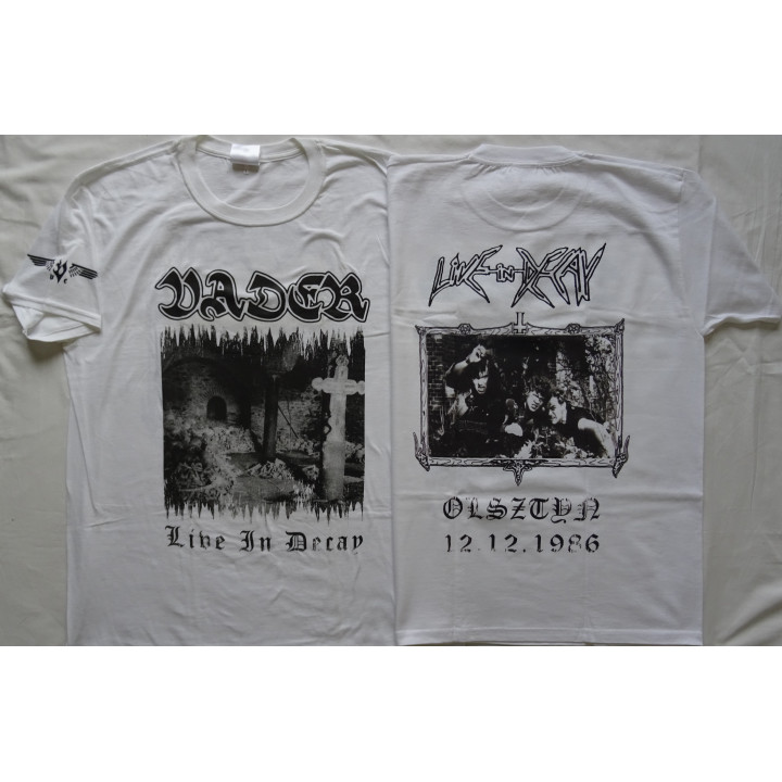 Vader Live in Decay First Demo 1986 Official T-Shirt Death Thrash Metal