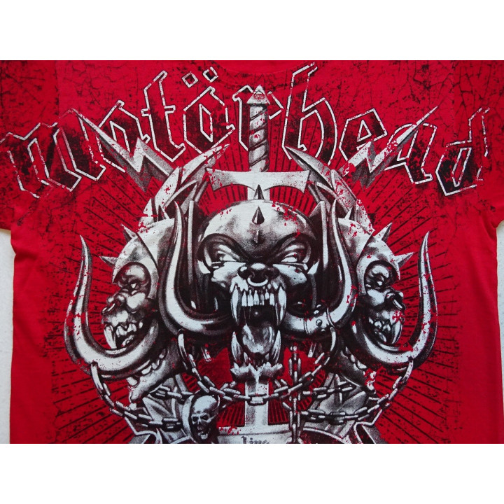 Motörhead Since 1975 Live To Win Totum Dependeat Everything Louder Than Everything Else Official Red All Print T-Shirt Lemmy