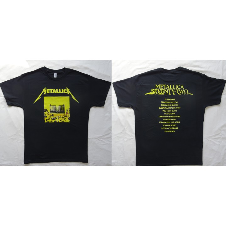 Metallica 72 Seasons M72 Squared Cover Official T-Shirt M72 Square Cover Free Shipping