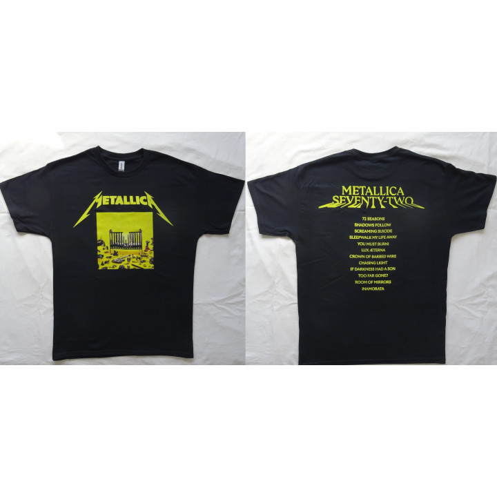 Metallica 72 Seasons M72 Squared Cover Official T-Shirt M72 Square Cover Free Shipping 